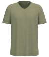 SP303 Spasso Drop Shoulder Raw Edge Collar Slub T-Shirt Tender Green colour image